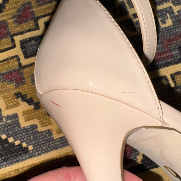 Mix It 6 Cream Stiletto Heels with Ankle Strap - Picture 6 of 10